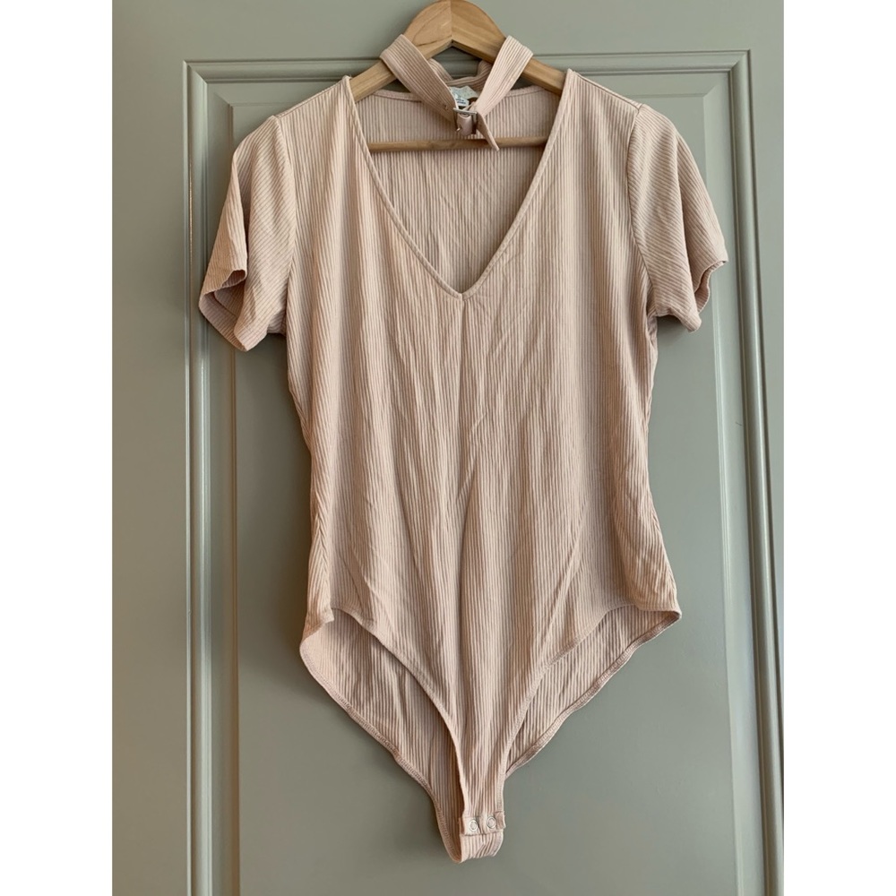 - body suit with attached choker